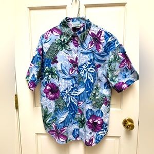 Ladies Floral Print Blouse Size: Small/Tall